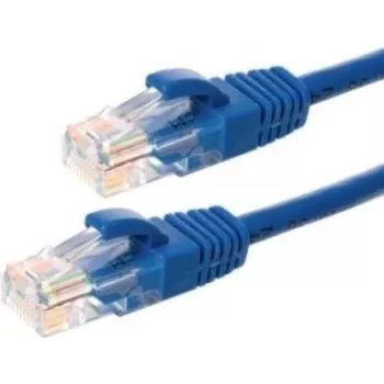 DSIT CAT5e tinklo kabelis U/UTP 0,25 m mėlynas, 100% varis