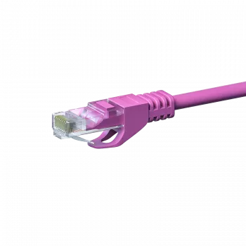DSIT CAT5e tinklo kabelis U/UTP 3m rožinis 100% varis (DC-59-030)