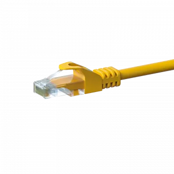 DSIT CAT5e U/UTP tinklo jungiamasis laidas, 15 m, geltonas, 100% varis, RJ45, 1 Gbps