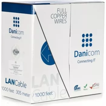 DSIT DANICOM CAT6 UTP 305m PVC (Fca) pilno vario tinklo kabelis