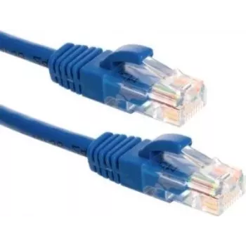 DSIT CAT6a U/UTP 100% vario Ethernet trumpiklis, 0,5 m, mėlynas