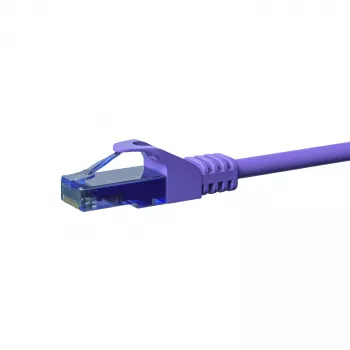 DSIT CAT6a tinklo kabelis 100% varis U/UTP 0,50 m violetinis (DC-U6A8-005)