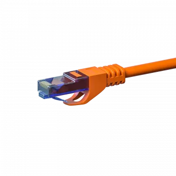 DSIT CAT6a tinklo kabelis 100% varis - U/UTP - 1 metras - oranžinis (DC-U6A6-010)
