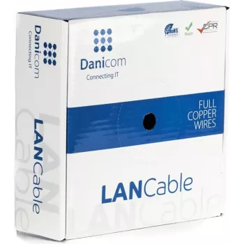 DSIT DANICOM CAT6 FTP 50 m Solid Conductor laidas - LSZH (Dca) - DC-FTP6-50S-DCA