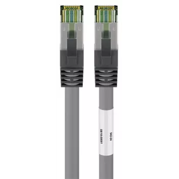 DSIT RJ45 tinklo kabelis S/FTP PiMF CAT 8 pilkas 0,50 m