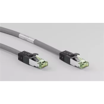 DSIT RJ45 tinklo kabelis S/FTP PiMF CAT 8 pilkas 0,50 m