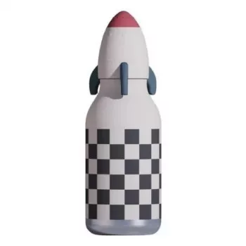 Asobu Bestie Rocket 460 ml vaikiškas termosas iš nerūdijančio plieno su nesandariu snapeliu ir nešimo rankena