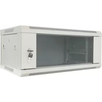 DSIT DS6404W sieninis serverio spintos korpusas su stiklo durimis, baltas, 600x450x280 mm, 6U