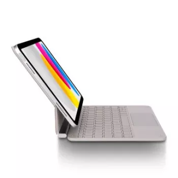 Decoded Magnetic Keyboard su Trackpad, skirtas iPad 10,9 colio (10 kartos) ir iPad 11 colio (A16) – molio spalvos