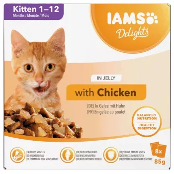 EUKANUBA IAMS DELIGHTS Kitten in Jelly šlapias kačių maistas 8x85g