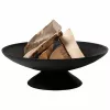 Fire Bowl L ketaus lauko židinys, 60 cm apvalus, medienai ir anglims, juodas