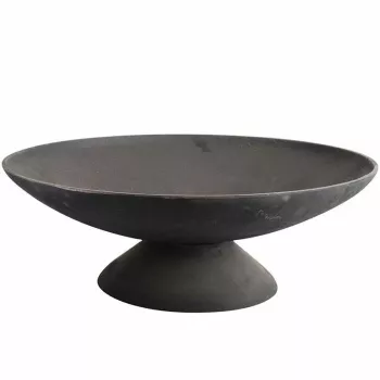 Fire Bowl L ketaus lauko židinys, 60 cm apvalus, medienai ir anglims, juodas