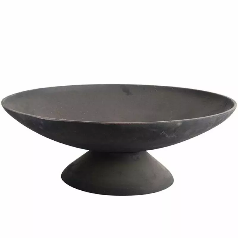 Fire Bowl L ketaus lauko židinys, 60 cm apvalus, medienai ir anglims, juodas