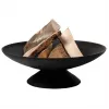 Fire Bowl L ketaus lauko židinys, 60 cm apvalus, medienai ir anglims, juodas