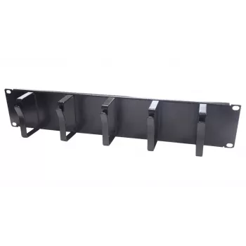 DS-IT 19 inch kabelių tvarkymo panelė, metalinė - 2U (DS-1904-2U)