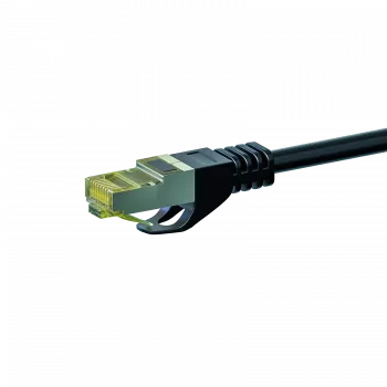 DSIT Cat.7 S/FTP PiMF RJ45 tinklo jungiamasis kabelis, 2 m, juodas