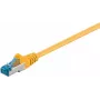 DSIT CAT 6a S/FTP LSOH tinklo jungiamasis kabelis, 1,5 m, geltonas