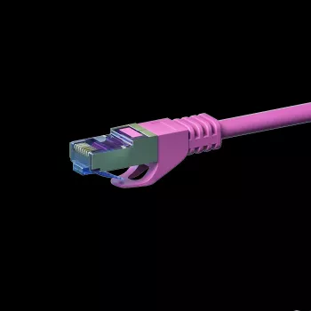 DSIT CAT 6a tinklo kabelis LSOH - S/FTP - 2 metrai - rožinis (DC-6A9-020)