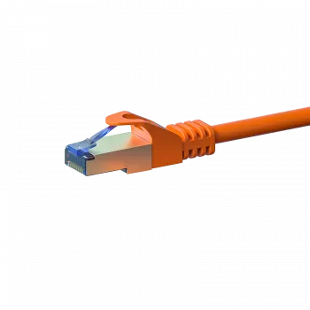 DSIT CAT 6a S/FTP LSOH tinklo laidų sujungimo kabelis, 3 m, oranžinis, 10Gbps, RJ45