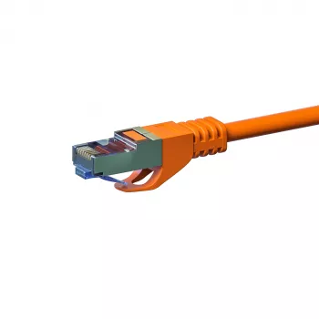 DSIT CAT 6a tinklo kabelis LSOH - S/FTP - 30 metrų - oranžinis (DC-6A6-300)