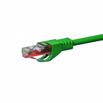 DSIT CAT6 U/UTP Gigabit Ethernet jungiamasis kabelis, 10 m, žalias, 100% varis, RJ45, 250 MHz, vytos poros, PVC apvalkalas (DC-63-100)