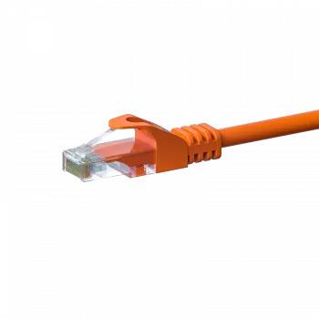 DSIT CAT5e U/UTP tinklo laidų jungtis, 1 m, oranžinė, 100% varis (DC-56-010)