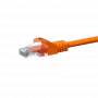 DSIT CAT 5e U/UTP eterneto kabelis, 1m, oranžinis, CCA, RJ45, 1 Gbps, 100 MHz, PVC