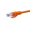 DSIT CAT 5e U/UTP eterneto kabelis, 1m, oranžinis, CCA, RJ45, 1 Gbps, 100 MHz, PVC