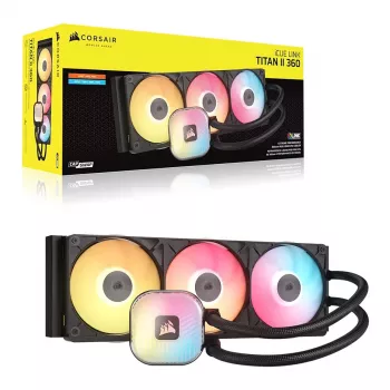 CORSAIR iCUE LINK TITAN II 360 RX RGB juodas skysčio CPU aušintuvas
