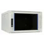 DSIT DS6604W 4U sieninis serverių spintos korpusas su stiklinėmis durelėmis, 600 x 600 x 280 mm, baltas