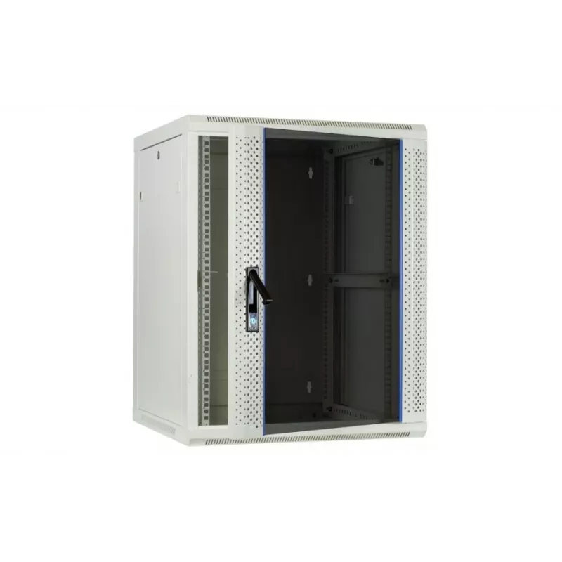 DSIT DS6604W 4U sieninis serverių spintos korpusas su stiklinėmis durelėmis, 600 x 600 x 280 mm, baltas