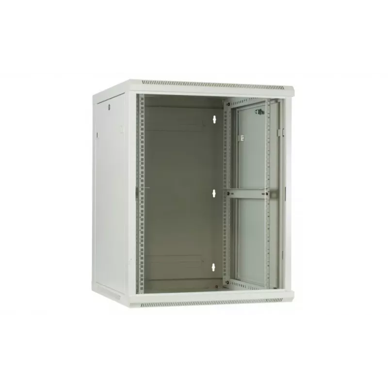 DSIT DS6604W 4U sieninis serverių spintos korpusas su stiklinėmis durelėmis, 600 x 600 x 280 mm, baltas
