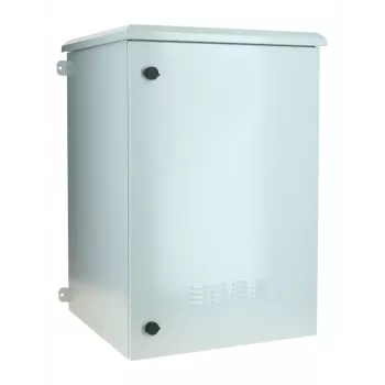 DSIT 19 inch lauko sieninis serverių spintos korpusas IP55 9U 600x450x500 mm šviesiai pilkas