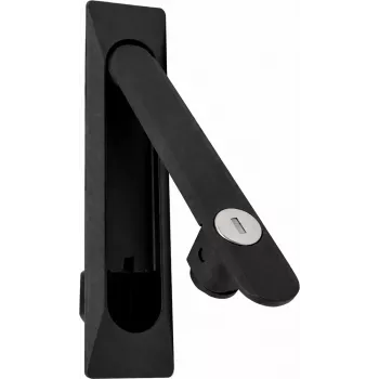 DSIT DS-LOCK-02 Server spintos durų spyna su raktu, juoda, 2 raktai