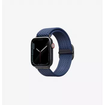 UNIQ Aspen Braided Loop dirželis Apple Watch 42/41/40mm Series 1-11/SE/SE2/SE3 - granito pilka