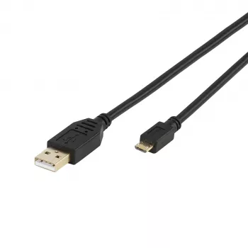 Vivanco VVITUSBAMICB10MK USB 2.0 Type-A į Micro-B laidas, 1 m, juodas