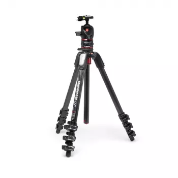 Manfrotto MK055CXPRO4BHQR anglies pluošto trikojis su rutuline galvute