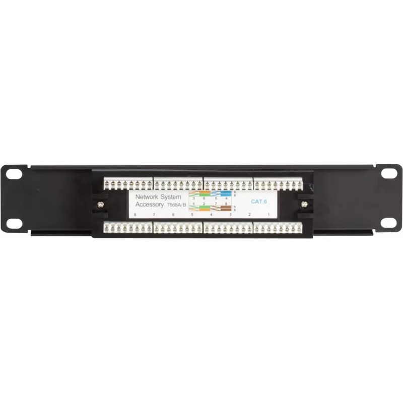 DSIT DS-10Patch6-8UTP 10 colių 8 prievadų UTP CAT 6 skydo plokštė
