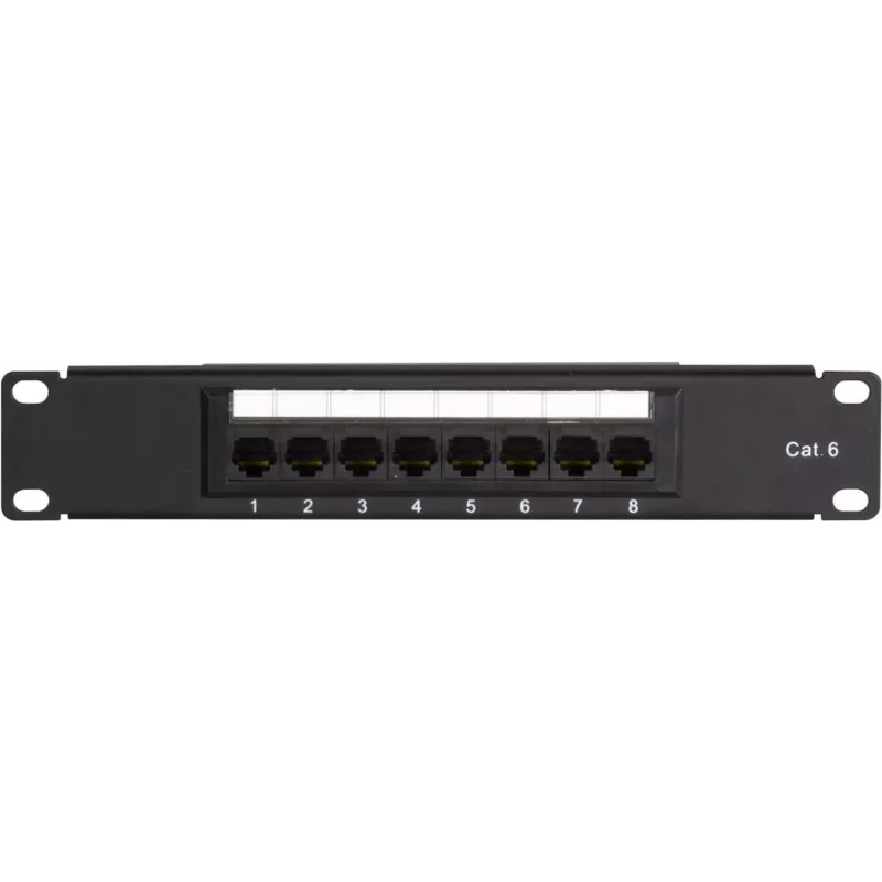 DSIT DS-10Patch6-8UTP 10 colių 8 prievadų UTP CAT 6 skydo plokštė