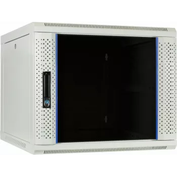 DSIT DS6609W 9U sieninis serverių spintos su stiklo durimis, 600x600x500 mm, juoda