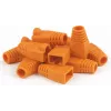 DSIT Danicom RJ45 Boot Orange, 10 vnt. pakuotė – apsauginis gaubtas Ethernet kabeliams