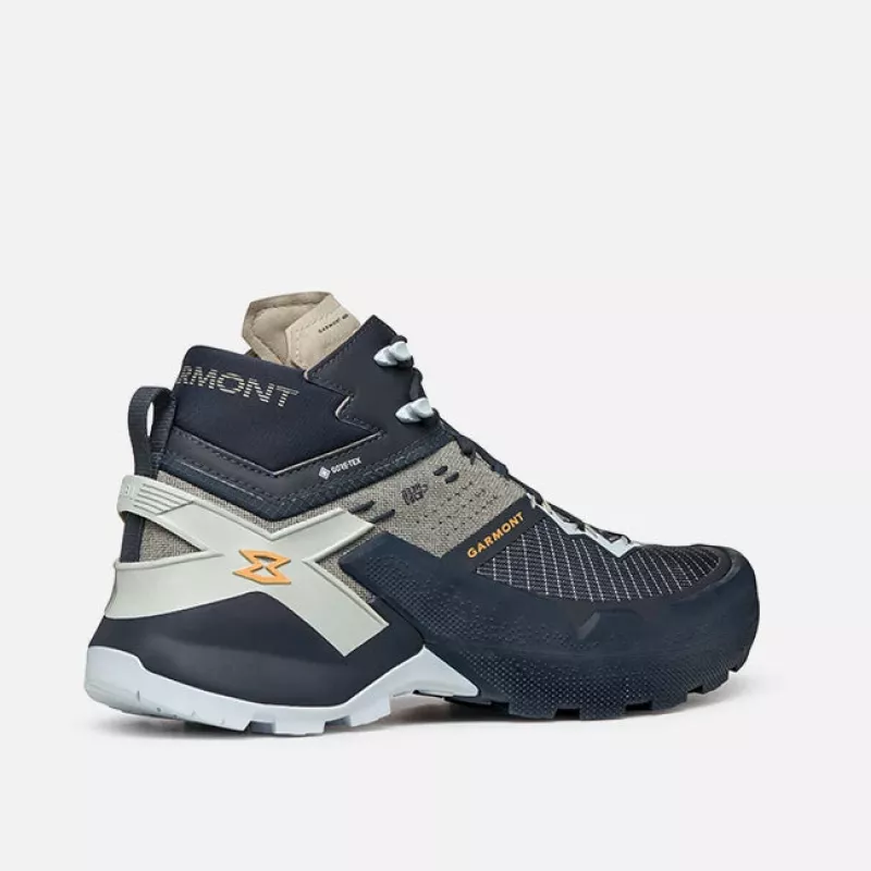 Garmont 9.81 Onyx Mid GTX vyriški vandeniui atsparūs žygio batai - Nights Blue/Plein Blue, 42.5 dydis