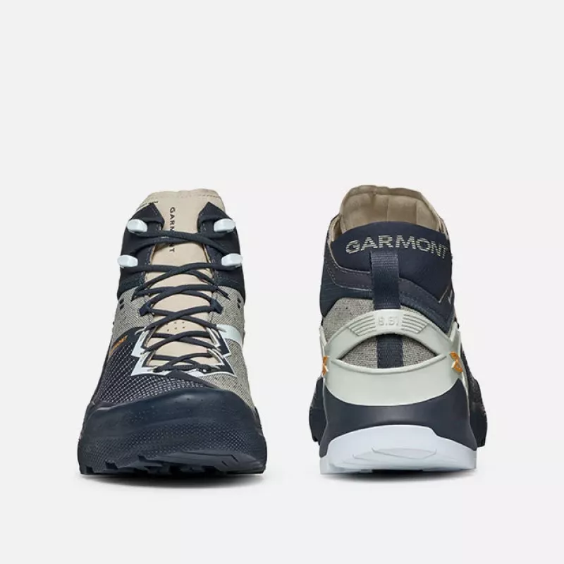 Garmont 9.81 Onyx Mid GTX vyriški vandeniui atsparūs žygio batai - Nights Blue/Plein Blue, 42.5 dydis