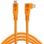 Tether Tools TetherPro Optima 10G USB-C į USB-C kampinis kabelis, 1.8 m, oranžinis (CUC06RTG2-ORG)