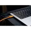 Tether Tools TetherPro Optima 10G USB-C į USB-C kampinis kabelis, 1.8 m, oranžinis (CUC06RTG2-ORG)