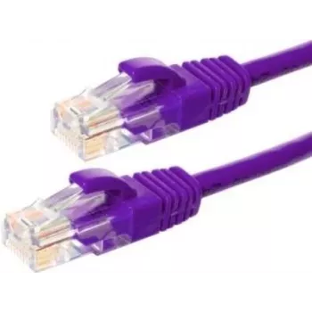 DSIT CAT6 U/UTP tinklo kabelis, 7,5 m, violetinis, 100% vario, RJ45, 10Gbps, 250MHz (DC-68-075)