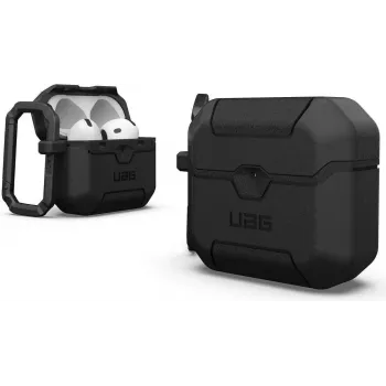 Urban Armor Gear UAG Scout dėklas, skirtas Apple AirPods 4th Gen – juodas