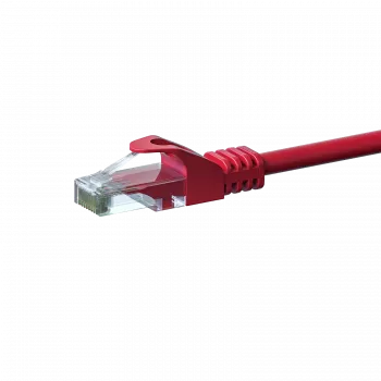 DSIT CAT 6 tinklo kabelis U/UTP - 0,25 m - raudonas - CCA (DC-C65-002)