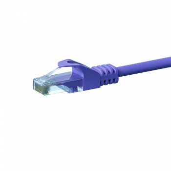 DSIT CAT 6 U/UTP tinklo kabelis, 0,5 m, violetinis, CCA, RJ45 kištukas į RJ45 kištuką, Gigabit Ethernet