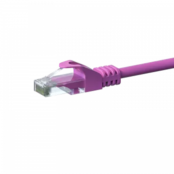 DSIT Cat 6 U/UTP tinklo jungiamasis laidas, 2 m, rožinis, CCA, RJ45, 1 Gbps, 250 MHz